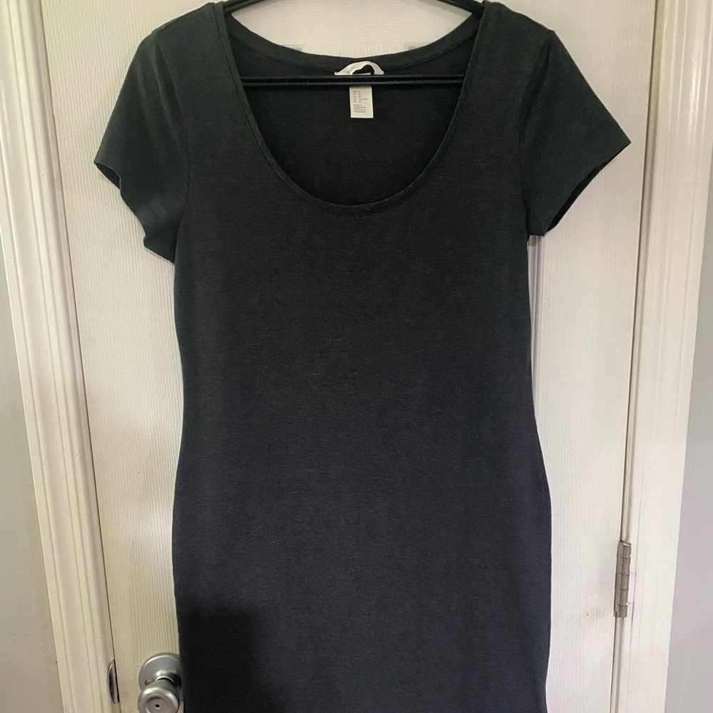 Scoop neck t-shirt dress
